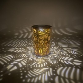 UNUS Solar Light Solar Lantern Palm Leaves Solar Lantern LED Garden Light Copper Metal Outdoor