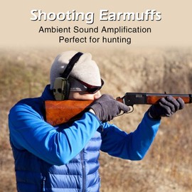 Orejeras de Caza Sport Orejeras de Amplificación de Sonido para Tiro Electrónico Amplificación de Sonido Deportivo Disparo Electrónico Disparo de Orejera Orejera de Caza a Prueba de Ruido(Verde)