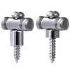 Guitar Roller String Retainers,String Guide,2-Piece Set Chrome String Trees Replacement