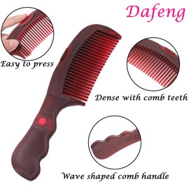 Dafeng Dandruff Comb, Hollow Tooth Button Comb, Detoxing Comb Energy Massage Comb, Scalp Psoriasis Comb Dandruff Removal Comb, Lice Comb Multifunctional Hairbrush For Women Men Kids-Thickening