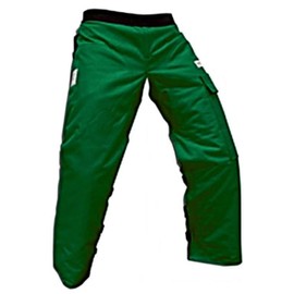 FORESTER Full Wrap Around Chainsaw Chaps - 360 Degree Below The Knee Protection - Adjustable Belt Chain Saw Chaps for Men or Women - Full Wrap Chainsaw Pants (35in, Forest Green)