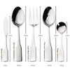 Alata Kate 65-Piece Silverware Set with Utensil-Serving Set, Service for