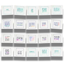 Encourage Inspire Empower Emerge Postcard 20-Card Expansion Pack Assortment Collection of Empowering Postcards