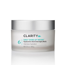ClarityRx Daily Dose of Water Hyaluronic Acid Overnight Face Mask for Intensive Hydration, Plant-Based, Medical-Grade & Cruelty-Free