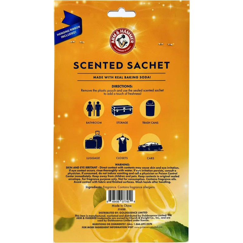 ARM & HAMMER 3 Pack Scented Sachets for Drawers &