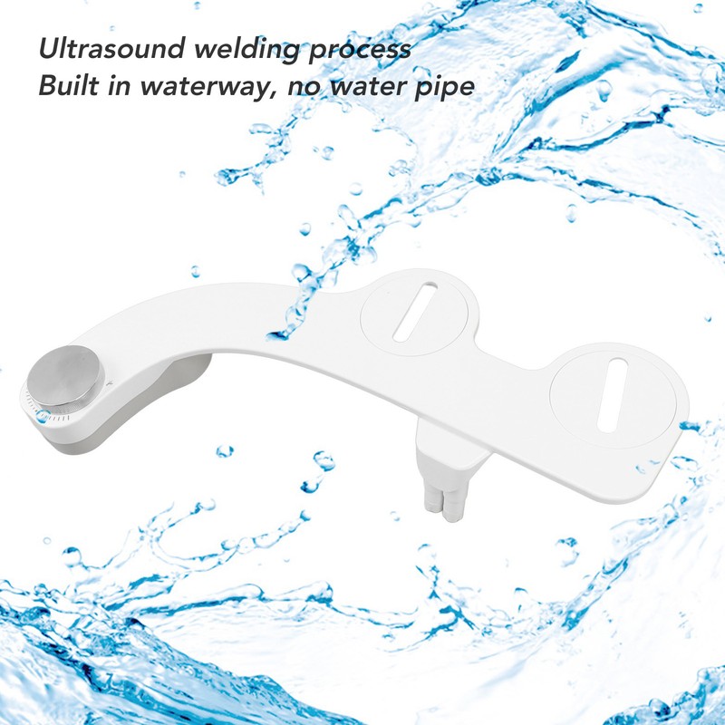 Bidet Attachment with Dual Nozzles Non Electric 7/8 Copper Tee