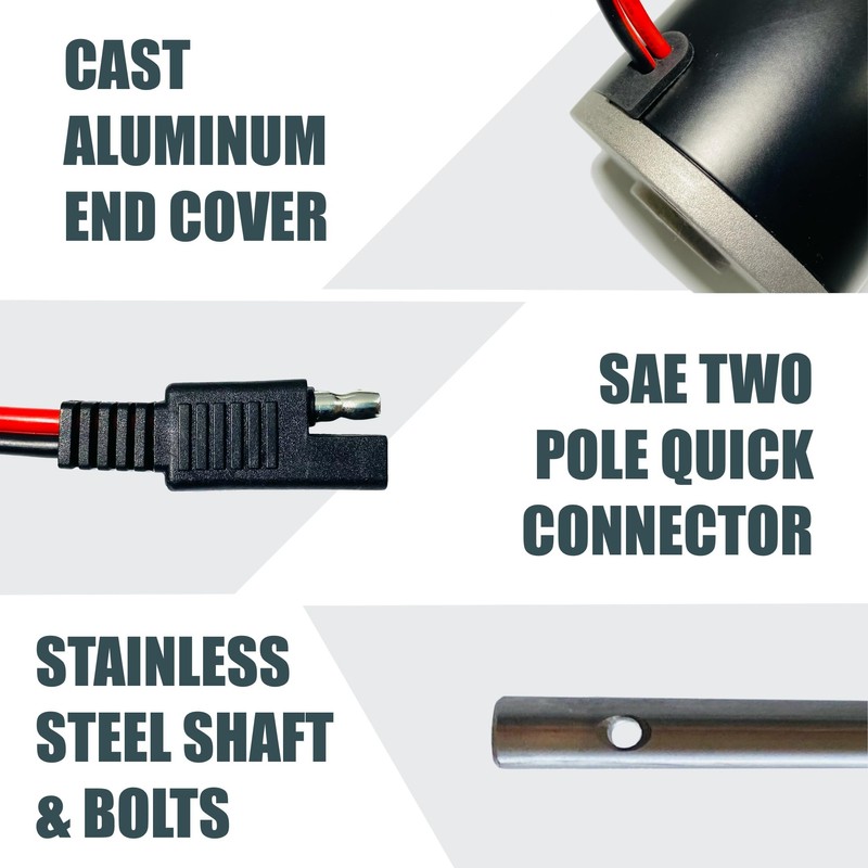 AMBITIONMOTOR Replacement Motor for ATVS100 Broadcast Spreader 3008793 Buyers SaltDogg