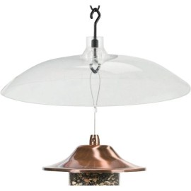 Perky-Pet (2)-Perky-Pet 16 In. Transparent Bird Feeder Squirrel Baffle Model: 340