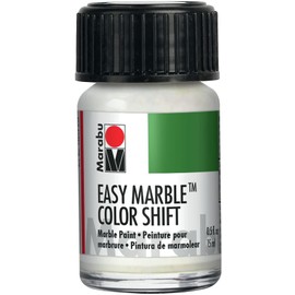 Marabu Easy Marble Paint - Glitter Blue-Green-Gold - Hydro Dipping Paint for Tumblers, Ceramic, Paper, Glass, and More - 15ml Bottle