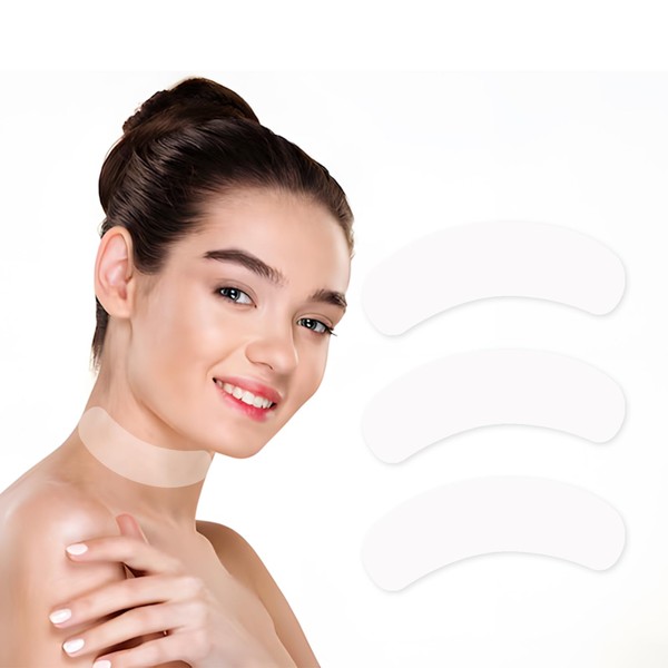 PKRFCJ 3-Pack Neck Wrinkle Patches or Firming and Tightening, Silicone
