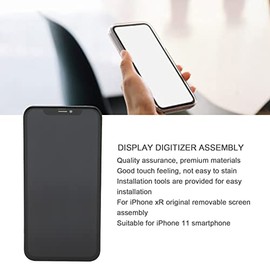 Gugxiom Pantalla OLED para XR, Ensamblaje de Digitalizador de Pantalla Táctil con Herramienta de Reparación Completa, Reemplazo de Pantalla Original de Teléfono Inteligente