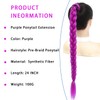 36 Inch Purple Hair Extensions Pre-Braids Braiding Hair for Cosplay