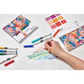 Carioca Plus Prism Markers in Hard Box for Artistic Use I Ergonomic Design I Pack of 30