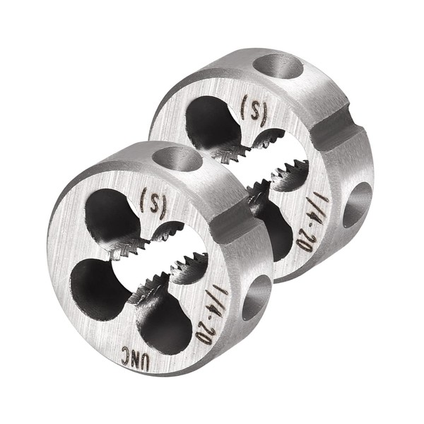 CoCud Round Die 1/4-20 UNC Thread 9SiCr Alloy Tool Steel