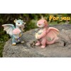 Gemmia Miniature Fairy Garden Dragon Figurines- Swing Dragon Statue