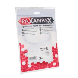 Paxanpax PFC025 Compatible Drive Belts Electrolux 'ZE090 Widetrack, Powerline, Boss, Smartvac Hoover U3101-4201-4174-4203 Concept Vax VS-18/VS-19 Type Pack of 2, 0 Decibeles
