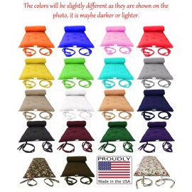 Danfuton Full Japanese Floor Rolling Futon Mattresses, Cotton Pads 3 x 54 x 80, Hunter