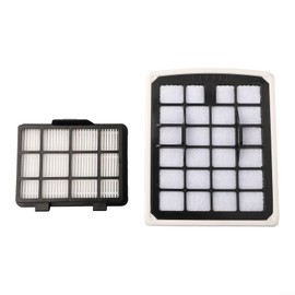 Vacuum Filter Kit Washable Reusable Dust Container Exhaust Filters for Eureka NEN180 for Bagless Canister Vacuum Cleaner