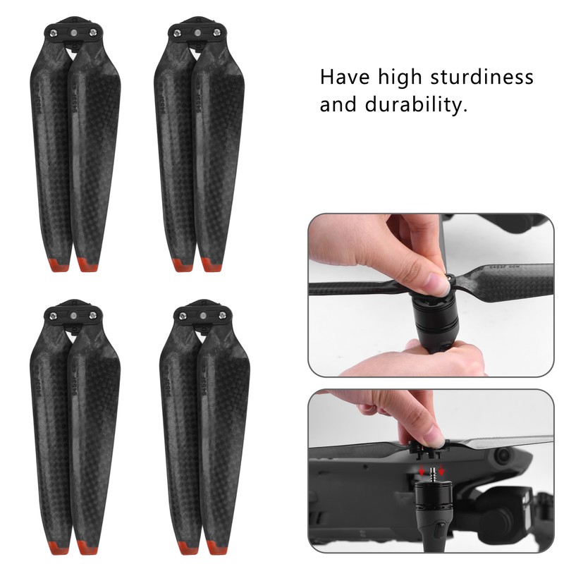 2Pair 9453F Drone Propeller Blades Quick Release Propeller High Stiffness