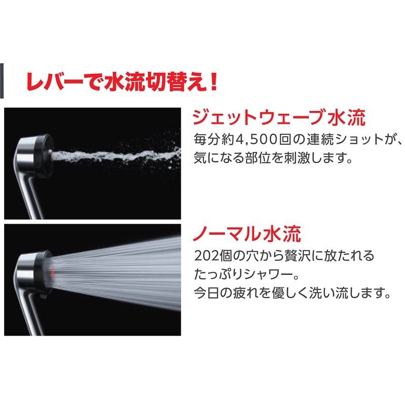 SANEI ABIRU DADADA Shower Head White Dadada Jet Wave Water