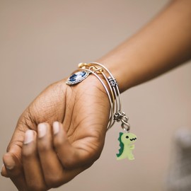 Sewroro 50pcs Resin Dinosaur Charms Pendant Jewelry Charms Dinosaur Pendants for Bracelet Necklace Earrings Making