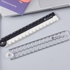 2 Pcs Folding Ruler, 30cm Folding Geometric Ruler Flexible Plastic