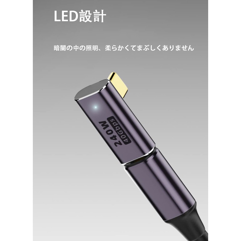 FsGrg USB 4.0 Type C Conversion Adapter, Left and Right