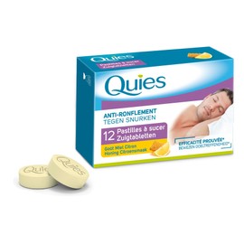 Quies Anti-Snoring 12 Lozenges to Suck - Taste : Honey Lemon Taste