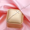 DAOCHONG S925 Sterling Silver Religious Cross Bracelet In Faith Hope