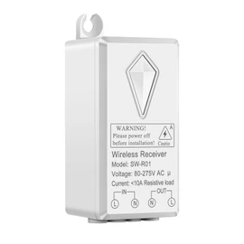 3Pack Extra Wireless Receiver for NineLeaf Wireless Light Switch Kit, Can Pair with Different Style Wireless Light Switch, Can 't Used Separetely, Updated 80-275V, 433MHz, Easy to Pair (Receiver Only)