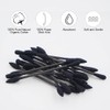 HOMEFOX Black Cotton Swabs Precision Pointed - 400 Count Organic