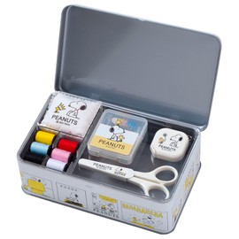 Misasa Snoopy Sewing Set Tin Can Type (With Tray) NO. 8653