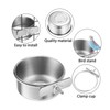4 Pieces Parrot Food Cup Stainless Steel Bird Food Fruit