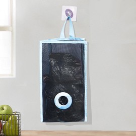 BAOPUSHIDAJILI Grocery Bag Storage Bag Plastic Bag Holder Wall Mount Holder Dispenser Mesh Hanging Storage Bag Dispenser Plastic Bag Dispenser for Home Kitchen Garbage Bag Storage