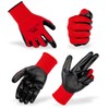 ACKTRA Ultra-Thin PU Safety WORK GLOVES 12 Pairs, WG002 Black