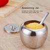 Stainless Steel Sugar Jar Seasoning Jar Spice Container with Lid
