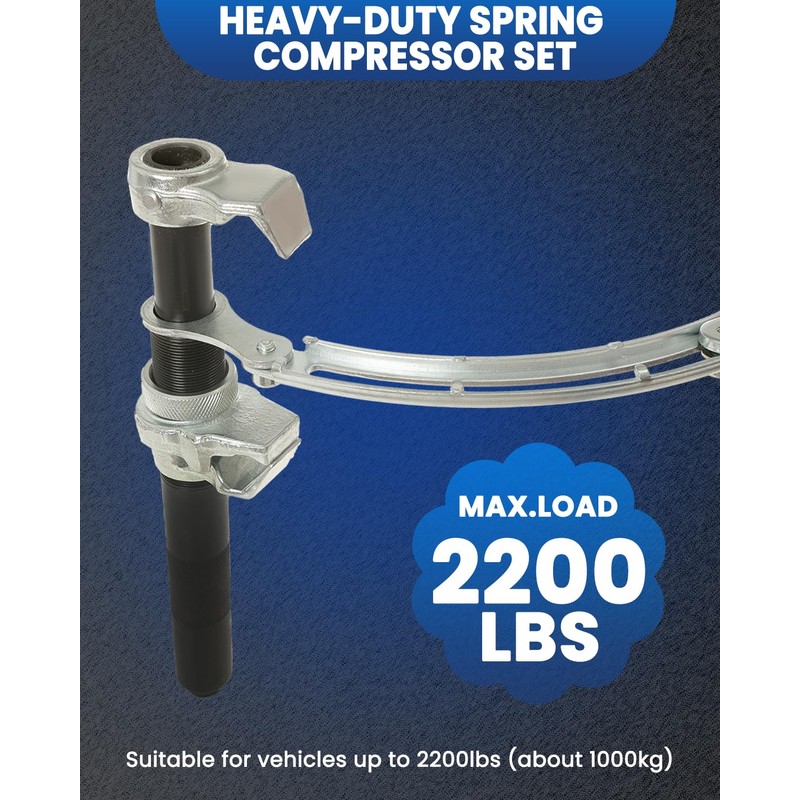 SIXIWANZI 3PCS Macpherson Strut Spring Compressor Tool, Coil Spring Compressor