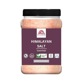 Pink Pantry Himalayan Pink Salt Coarse Grain 5lb Plastic Grip Jar | 100% Pure Organic Himalayan Salt | Non-GMO, Kosher Certified, No Additives | Ideal for Cooking, Seasoning & Gourmet Dishes | Rich in Trace Minerals | Easy-Grip Jar for Convenience