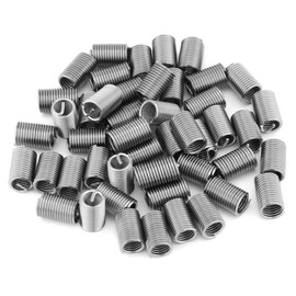 Stainless Steel Thread Inserts M6 x 1, Stainless Steel Wire Thread Repair Insert Assortment, Wire Thread Inserts, M6 Helicoil Inserts Set, Thread Repair Kit Screw Repair Sleeves Running Wire Thread
