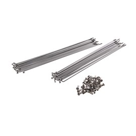 Fez Set: Wheel Rear Wheel Spoke with Nipple (18x 246 mm + 18x 260 mm) M3 Chrome "17 – For Simson SR1