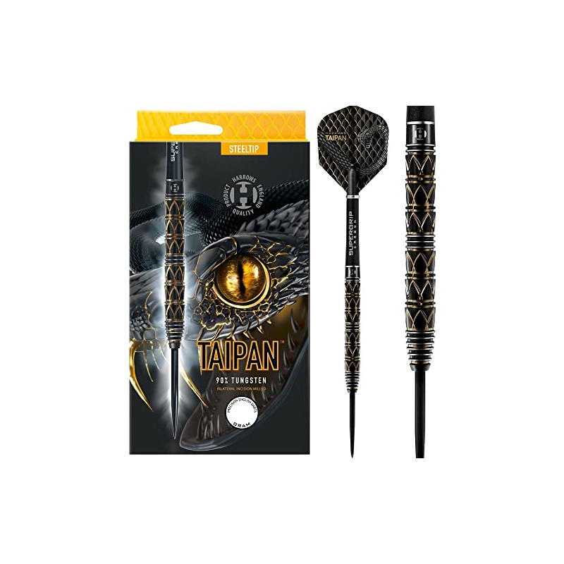 Harrows Taipan 90% Tungsten Steel Tip Darts (25)