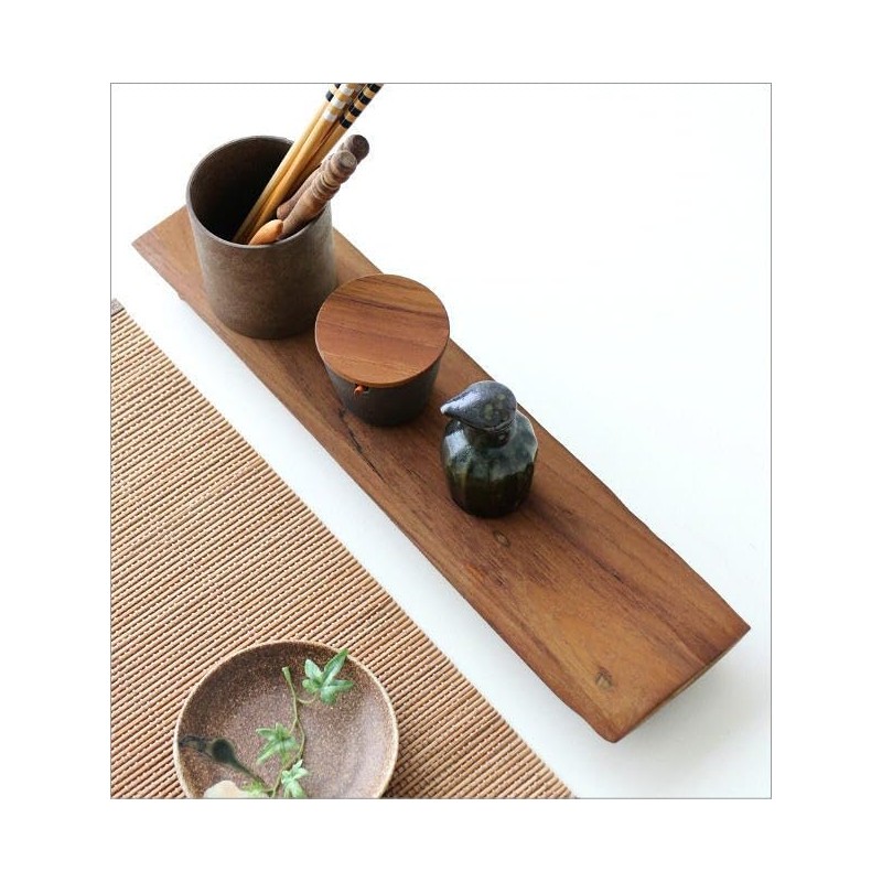 Teak Tray, Natural Wood Display Stand, Interior Tray, Solid Wood,