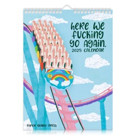 Here We Go Again 2025 Calendar, Calendar 2025 Planner, 2025 Calendar 12 Months Planning, 2025 Funny Wall Calendar, Daily Scheduling Pad, Novelty Gift Idea for Friends and Family