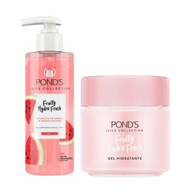 Ponds Cuidado Facial Fruity Hydra Fresh Sandía, Gel Hidratante, 110 g  Cuidado Facial Fruity Hydra Fresh Sandía Limpiador Facial 200 ml               