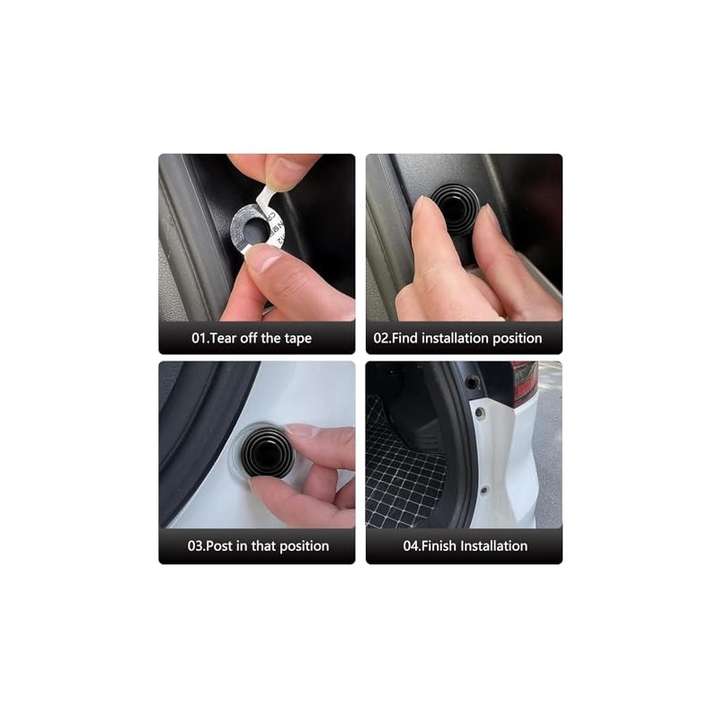 20 PCS Car Door Shock Absorbers - Noise Reduction Bumper
