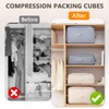 Ultra Space Saving Self-Compression Organizer, Space Saving Bags, Compression Storage