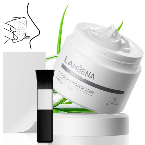 Branded LANBENA 2.0 Blackhead Nose Plants Pore Strips(1.03 Oz), 60pcs