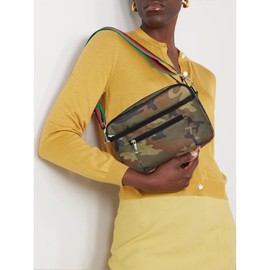 Dyalsa Small Crossbody Bags for Women Canvas Mini Crossbody Purse, Shoulder Bag Traveling Workout with Adjustable Strap AL-045Camo