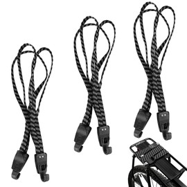 Aohcae Bicycle Tie Down Strap Luggage Rack, Pack of 3 Tie Down Straps, Pannier Rack, Bicycle Tie Down Strap, Adjustable for Luggage, Motorcycle and Bicycle (70 cm)