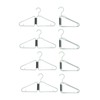 WRYLCYH 8 Pcs Foldable Hangers, Plastic Collapsible Hangers, Portable Folding